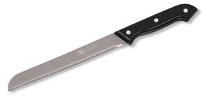 31 cm-es fekete nyelű kenyérvágó kés