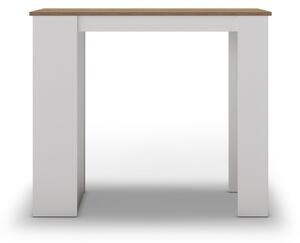Bárasztal tölgyfa dekoros asztallappal 52x120 cm Peru – Marckeric
