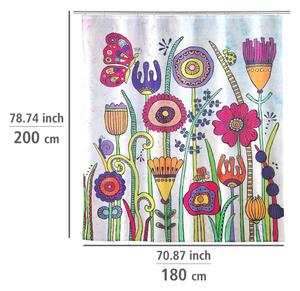 Zuhanyfüggöny 180x200 cm Rollin'Art Full Bloom – Wenko