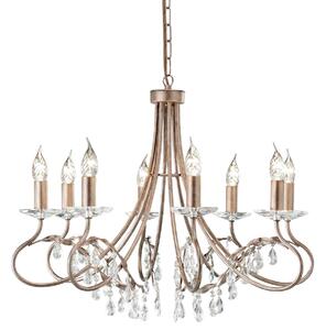 Elstead klasszikus csillár christina patina átlátszó elscrt8-silver-gold