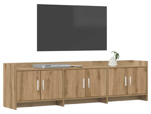 VidaXL TV szekrény 168 x 33 x 47 cm Kézműves Tölgy Szerelt Fa