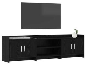VidaXL TV szekrény 168 x 33 x 47 cm Fekete Tölgy Szerelt Fa