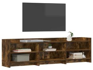 VidaXL TV szekrény 168 x 33 x 47 cm Füstös Tölgy Szerelt Fa