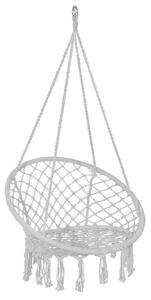 Springos makramé Függőfotel 79x80x120cm- Szürke