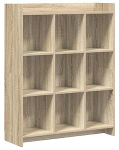 VidaXL Könyvszekrény Sonoma Tölgy 87,5 x 30 x 111 cm Szerelt Fa