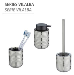 Ezüstszínű kerámia fogkefetartó pohár Vilalba – Wenko