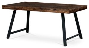 Modern Étkezőasztal Sötét Égetettfa Színben. Méret: 160x90x76 cm. HT-534