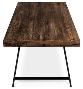 Modern Étkezőasztal Sötét Égetettfa Színben. Méret: 160x90x76 cm. HT-534