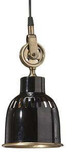 PR Home Cleveland függőlámpa 14 cm fekete/s.réz