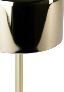 Modern asztali lámpa sárgaréz újratölthető - Poppie