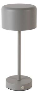 Modern asztali lámpa szürke újratölthető - Poppie