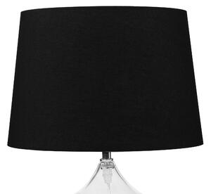 Fekete üveg asztali lámpa 45 cm OSUM