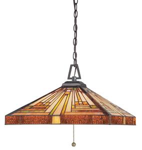 Quoizel klasszikus tiffany függeszték stephen antik bronz színezett elsqz-stephen-3p