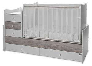 Lorelli Maxi Plus kombi ágy 70x160 - White &amp; Artwood ÚJ