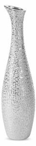 Riso4 kerámia váza Ezüst 10x10x41 cm