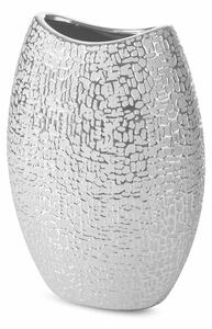 Riso4 kerámia váza Ezüst 15x8x20 cm