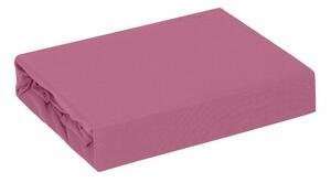 Adela jersey pamut gumis lepedő Rózsaszín 160x200 cm +25 cm