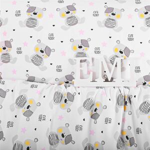 EMI Teddy gyermek pamut ágyneműhuzat: Gyermek készlet 1x (130x90) + 1x (65x45) cm