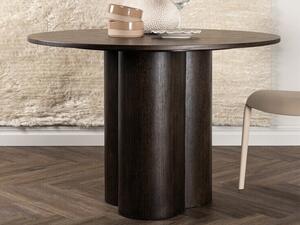 Asztal Dallas 3195, Sötét dió, 75cm, Közepes sűrűségű farostlemez, Természetes fa furnér