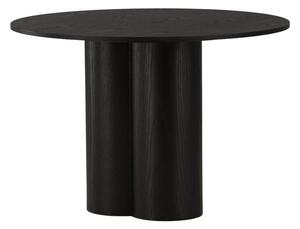 Asztal Dallas 3195, Fekete, 75cm, Közepes sűrűségű farostlemez, Természetes fa furnér