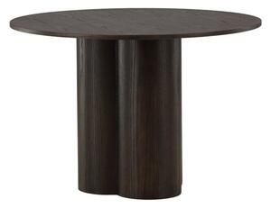 Asztal Dallas 3195, Sötét dió, 75cm, Természetes fa furnér, Közepes sűrűségű farostlemez, Közepes sűrűségű farostlemez, Természetes fa furnér