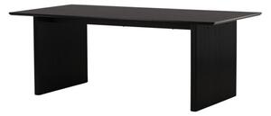 Asztal Dallas 3248, Fekete, 75x100x200cm, Közepes sűrűségű farostlemez