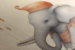 Kép álmodozó elefánt léggömbökkel