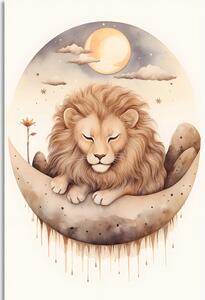 Kép álmodozó oroszlán