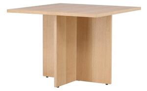 Asztal Dallas 3747, Tölgy, 75x100x100cm, Közepes sűrűségű farostlemez, Természetes fa furnér