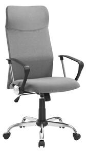 Irodai szék, ergonomikus szék párnázott üléssel, szürke