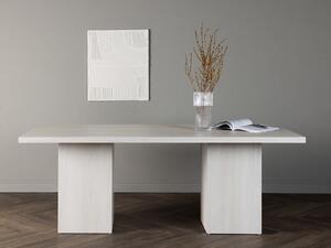 Asztal Dallas 4093, Fehér, 75x90x200cm, Közepes sűrűségű farostlemez