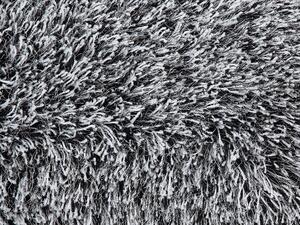 Különleges Shaggy Szövet Szőnyeg Fekete És Fehér 80 x 150 cm CIDE