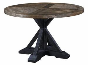 Asztal Riverton 767, Sötét erdő, Fekete, 76cm, Asztallap anyaga, Váz anyaga, Fenyő