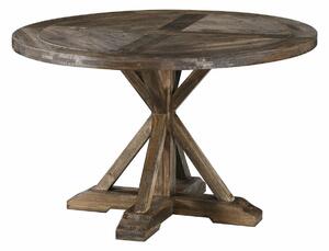 Asztal Riverton 767, Sötét erdő, 76cm, Asztallap anyaga, Váz anyaga, Fenyő