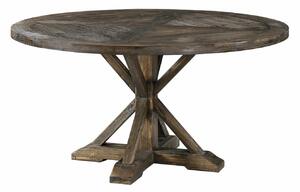 Asztal Riverton 769, Sötét erdő, 76cm, Asztallap anyaga, Váz anyaga, Fenyő