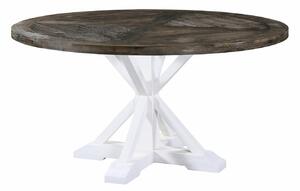 Asztal Riverton 769, Fehér, Sötét erdő, 76cm, Asztallap anyaga, Váz anyaga, Fenyő