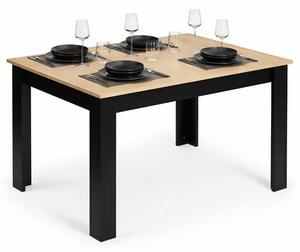 Konyhai és étkezőasztal 4 személyes 120x80 cm sonoma tölgy