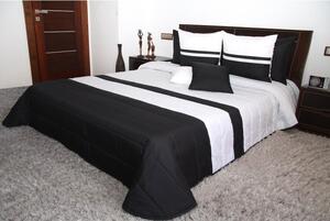 Fekete-fehér ágytakaró ketteságyra Szélesség: 220 cm | Hossz: 240 cm