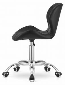 Fekete AVOLA irodai szék eko bőrből