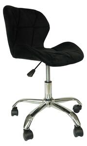 NERO VELVET fekete irodai szék