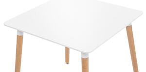 Minimalista Fehér Étkezőasztal 80 x 80 cm BUSTO