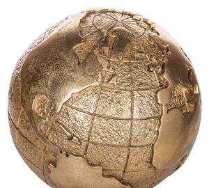 Arany Földgömb Dekorfigura 32 cm EARTH