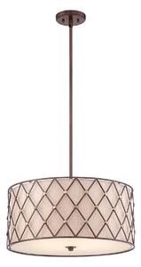 Quoizel klasszikus függeszték brown lattice bézs réz elsqzbrownlatticepl