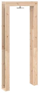 VidaXL Kültéri zuhany 226 cm Tömör fenyőfa és rozsdamentes acél