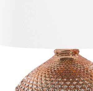 Rézszínű fém asztali lámpa 55 cm MADON