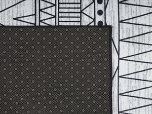 Fekete és szürke szőnyeg 140 x 200 cm KEBAN
