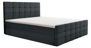 KONDELA Boxspring ágy, 140x200, szürke, BEST