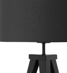 Fekete fém asztali lámpa 55 cm STILETTO