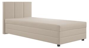 KONDELA Boxspring ágy, egyszemélyes, bézs, 110x200, univerzális, ALEXA