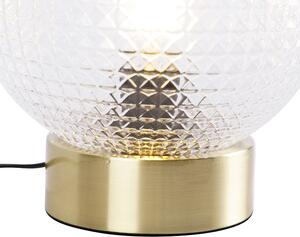 Art Deco asztali lámpa sárgaréz - gömb